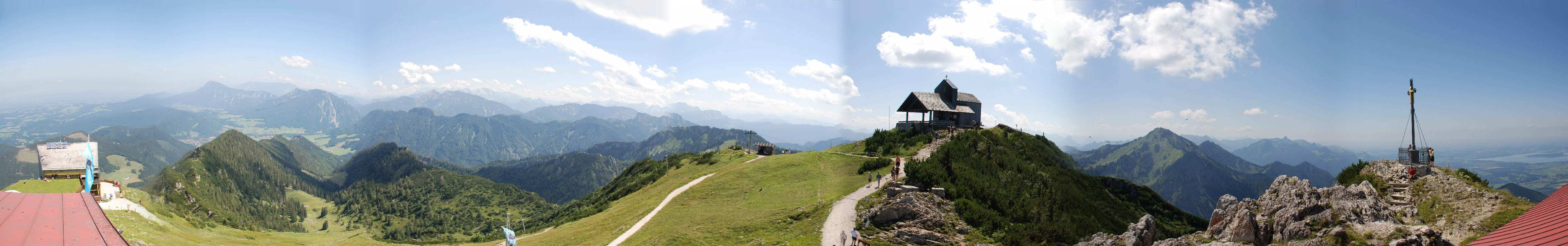 Panorama von Osten ber Sd nach Westen